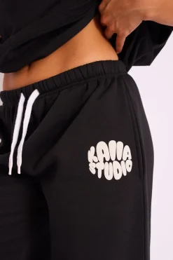 Online Kaiia Studio Bubble Logo Wide Leg Jogger Sculpt & Leisure | Kaiia The Label