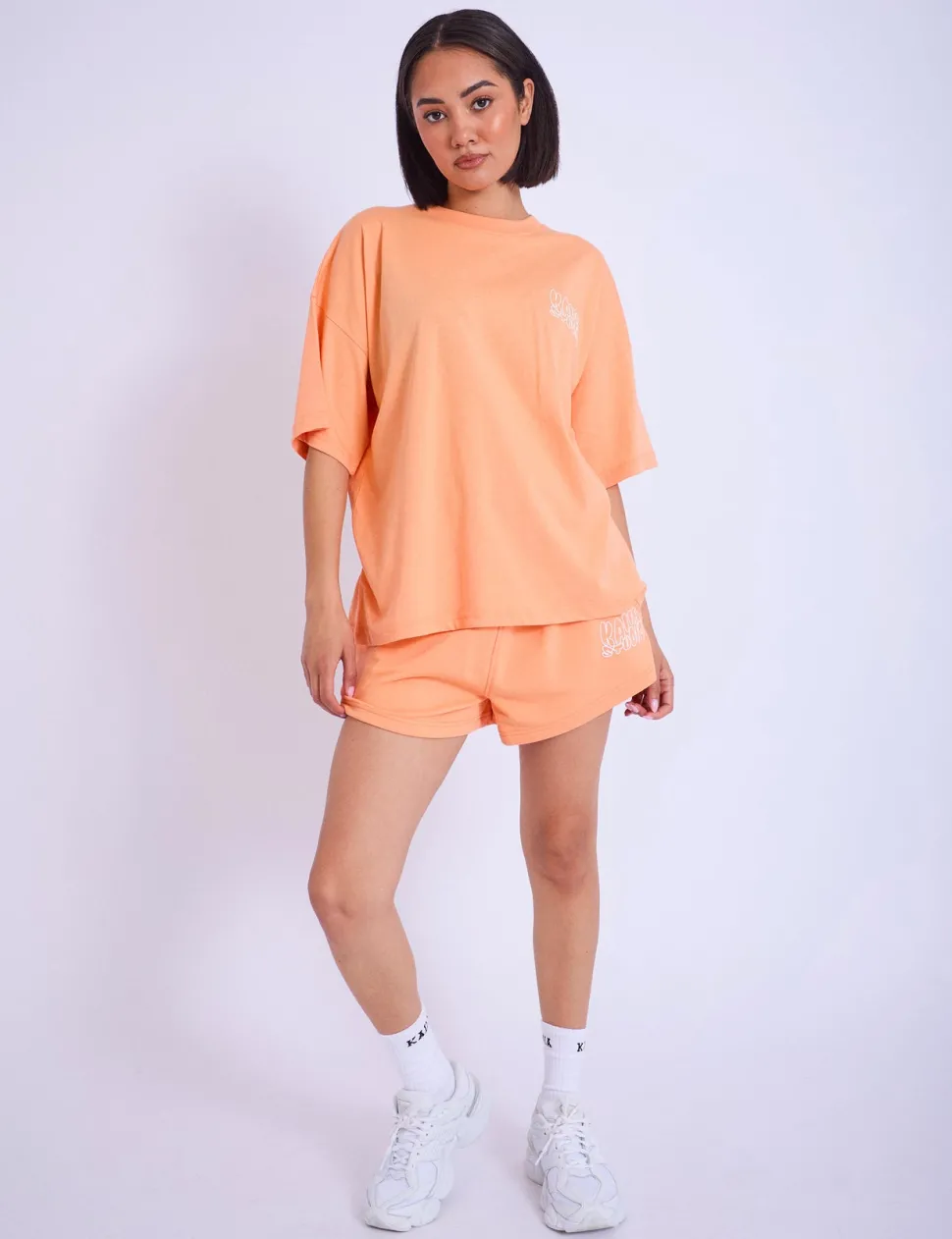 Best Sale Kaiia Studio Bubble Logo Oversized T-shirt Light Sculpt & Leisure | Kaiia The Label