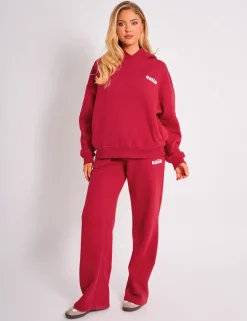 Fashion Kaiia Studio Cherry Graphic Oversized Hoodie Red & Pink Sculpt & Leisure | Kaiia The Label