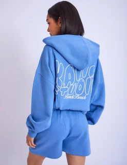 Best Kaiia Studio Cropped Oversized Zip Up Hoodie Sculpt & Leisure | Kaiia The Label