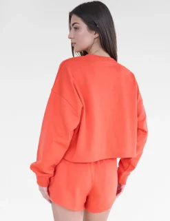 Sale Kaiia Studio Cropped Oversized Sweatshirt Sculpt & Leisure | Kaiia The Label