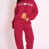 Shop Kaiia Studio Cuffed Jogger Red Sculpt & Leisure | Kaiia The Label