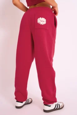 Shop Kaiia Studio Cuffed Jogger Red Sculpt & Leisure | Kaiia The Label