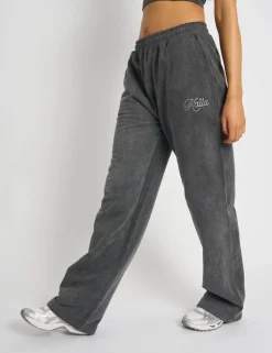 Discount Kaiia Studio Diamante Acid Wash Wide Leg Joggers Dark Grey Sculpt & Leisure | Kaiia The Label