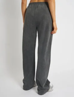 Discount Kaiia Studio Diamante Acid Wash Wide Leg Joggers Dark Grey Sculpt & Leisure | Kaiia The Label