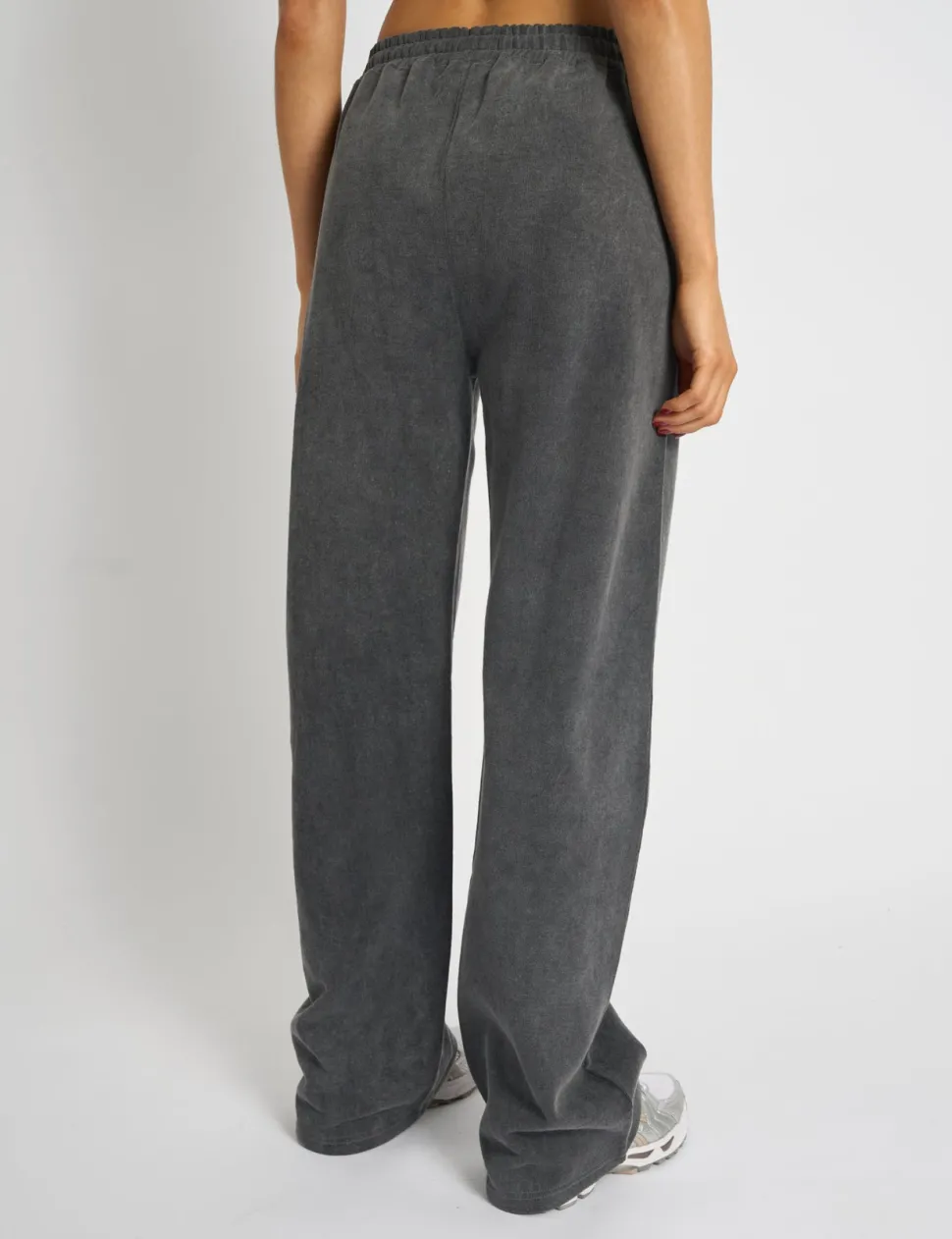 Discount Kaiia Studio Diamante Acid Wash Wide Leg Joggers Dark Grey Sculpt & Leisure | Kaiia The Label