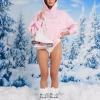 Sale Kaiia Studio Diamante Embellished Oversized Hoodie Baby Pink Sculpt & Leisure | Kaiia The Label