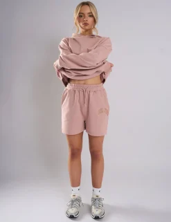 Outlet Kaiia Studio Distressed Applique Sweat Short Sculpt & Leisure | Kaiia The Label