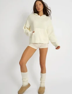 Outlet Kaiia Studio Knitted Hoodie Sculpt & Leisure | Kaiia The Label