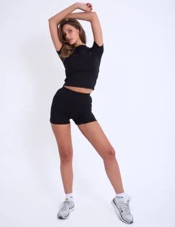 Sale Kaiia Studio Longline Baby Tee Sculpt & Leisure | Kaiia The Label