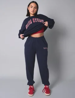 Sale Kaiia Studio Oversized Sweatshirt With Red Sculpt & Leisure | Kaiia The Label