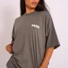 Best Kaiia Studio Oversized Tee Dark Grey Sculpt & Leisure | Kaiia The Label