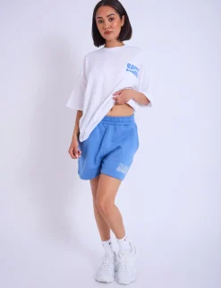 Sale Kaiia Studio Palm Tree Bubble Logo Oversized T-shirt & Blue Sculpt & Leisure | Kaiia The Label