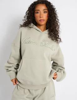 Best Kaiia Studio Script Logo Oversized Hoodie Matcha Sculpt & Leisure | Kaiia The Label