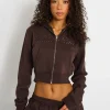 Shop Kaiia Studio Script Logo Cropped Zip Up Hoodie Sculpt & Leisure | Kaiia The Label