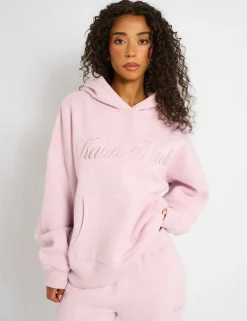 Cheap Kaiia Studio Script Logo Oversized Hoodie Chai Sculpt & Leisure | Kaiia The Label