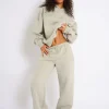 Sale Kaiia Studio Script Logo Wide Leg Joggers Matcha Sculpt & Leisure | Kaiia The Label