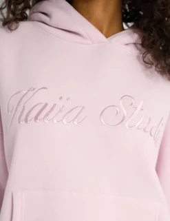 Cheap Kaiia Studio Script Logo Oversized Hoodie Chai Sculpt & Leisure | Kaiia The Label