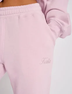 Best Kaiia Studio Script Logo Wide Leg Joggers Chai Sculpt & Leisure | Kaiia The Label