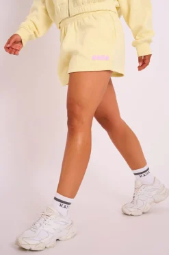 Online Kaiia Studio Sweat Shorts Yellow Sculpt & Leisure | Kaiia The Label