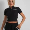 Flash Sale Kaiia Studio Zip Up Logo Crop Top Sculpt & Leisure | Kaiia The Label