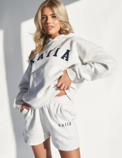 Sale Kaiia Sweat Logo Shorts In Marl Sculpt & Leisure | Kaiia The Label