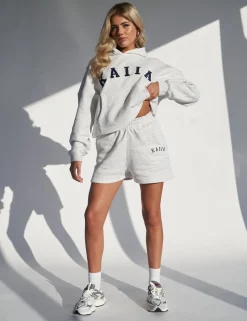 Sale Kaiia Sweat Logo Shorts In Marl Sculpt & Leisure | Kaiia The Label