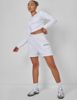 Sale Kaiia Sweat Logo Shorts In Marl Sculpt & Leisure | Kaiia The Label