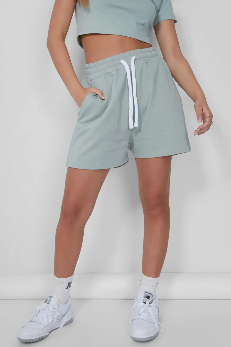 Clearance Kaiia Sweat Shorts Light Sculpt & Leisure | Kaiia The Label