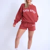 Fashion Kaiia Sweat Shorts Rust & Pink Sculpt & Leisure | Kaiia The Label