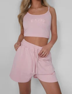 Discount Kaiia Sweat Shorts Soft Pink Curve | Sculpt & Leisure