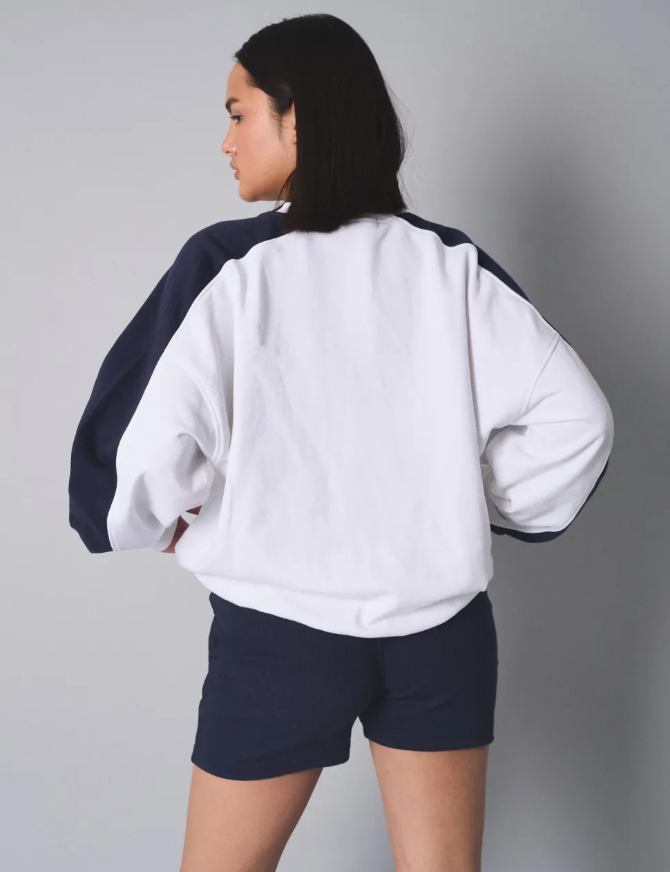 Discount Kaiia Usa Embroidered Oversized Sweatshirt Sculpt & Leisure | Kaiia The Label