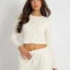 Fashion Kaiia Waffle Button Up Long Sleeve Top Sculpt & Leisure | Kaiia The Label