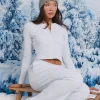 Fashion Kaiia Waffle Button Up Long Sleeve Top Grey Melange Sculpt & Leisure | Kaiia The Label