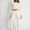 Best Kaiia Waffle Wide Leg Joggers Sculpt & Leisure | Kaiia The Label