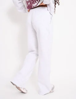 Flash Sale Kaiia Wide Leg Joggers Light Grey Marl & Plum Sculpt & Leisure | Kaiia The Label