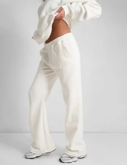 Best Sale Kaiia Wide Leg Sweat Pants in Vanilla Sculpt & Leisure | Kaiia The Label