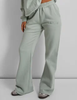 Flash Sale Kaiia Wide Leg Sweat Pants in Sage Back In Stock | Sculpt & Leisure
