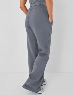 Outlet Kaiia Wide Leg Sweat Pants in Charcoal Sculpt & Leisure | Kaiia The Label