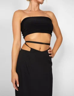 Shop Kaiia Wrap Tie Side Maxi Skirt in Sculpt & Leisure | Kaiia The Label