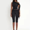 Discount Knot Detail Tie Side Leopard Devore Capri Pants Sculpt & Leisure | Kaiia The Label