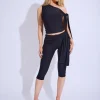 Store Knot Detail Tie Side Luxe Slinky Capri Pants Back In Stock | Joggers & Leggings