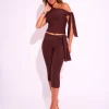 Sale Knot Detail Tie Side Luxe Slinky Capri Pants Back In Stock | Co-ords