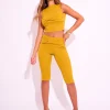 Cheap Knot Front Mesh Capri Pant Joggers & Leggings | Joggers & Leggings