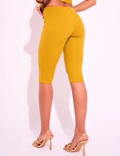 Cheap Knot Front Mesh Capri Pant Joggers & Leggings | Joggers & Leggings