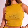 Flash Sale Knot Front Mesh Sleeveless Top Co-ords | Tops