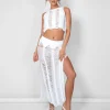 Best Sale Ladder Detail Maxi Skirt Co-ords