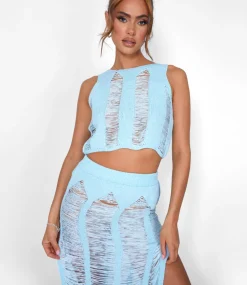 Best Sale Ladder Detail Sleeveless Vest Top Co-ords | Tops