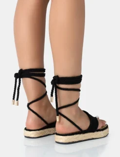 Cheap Laguna Beach Towelling Flip Flop Raffia Sandals Flats