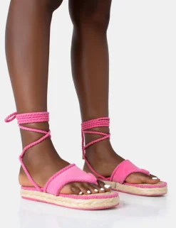 Best Sale Laguna Beach Towelling Flip Flop Raffia Sandals Flats